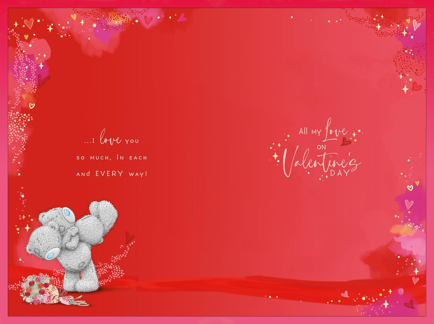 Bears With Flowers Wife Valentine's Day Card