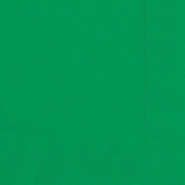 Pack of 20 Emerald Green Solid Luncheon Napkins