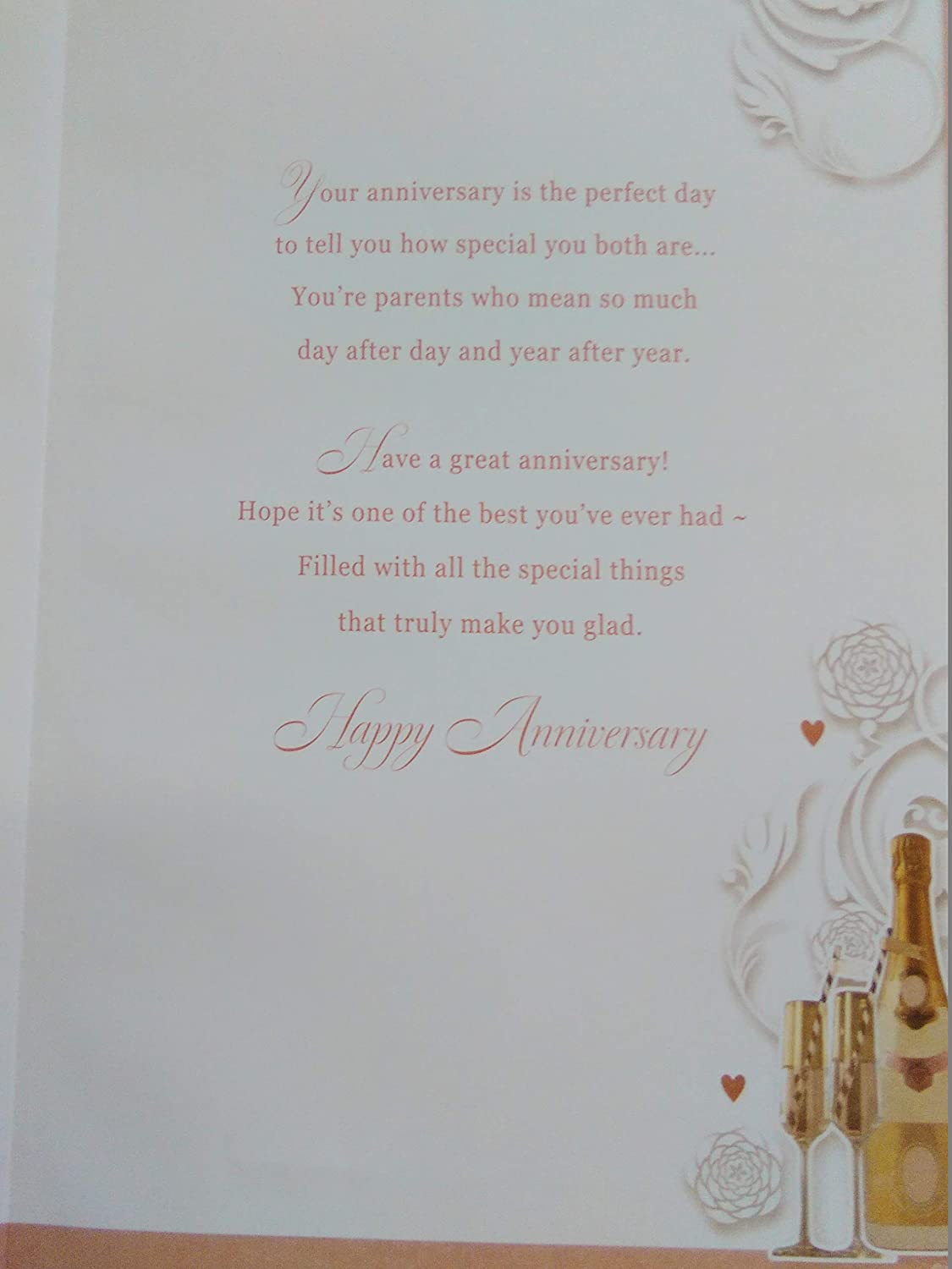 Congratulations On Your Golden Anniversary Mum & Dad Opacity Card