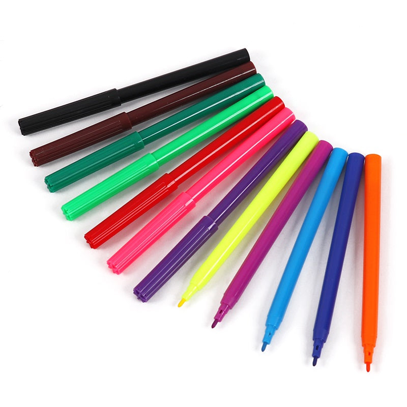 Pack of 36 Assorted Water Colour Felt Tip Pens