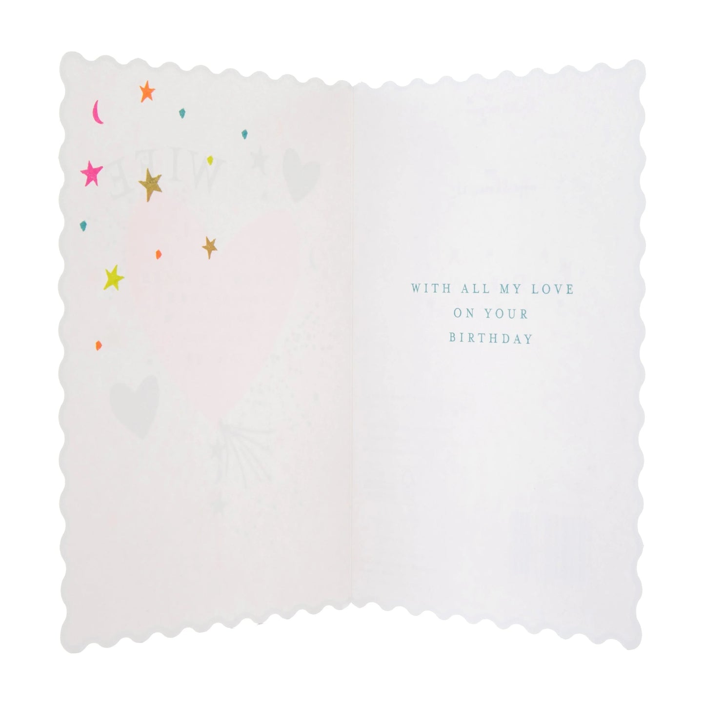 Oh Darling Hearts Design Wife Birthday Card