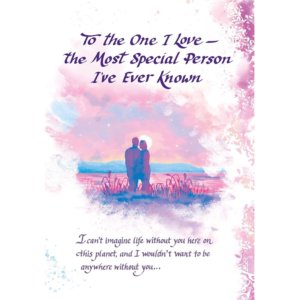 One I Love The Most Special.. Sentimental Verses Keepsake Greeting Card