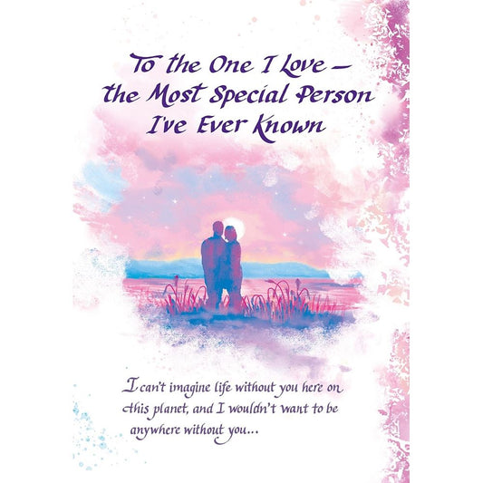 One I Love The Most Special.. Sentimental Verses Keepsake Greeting Card