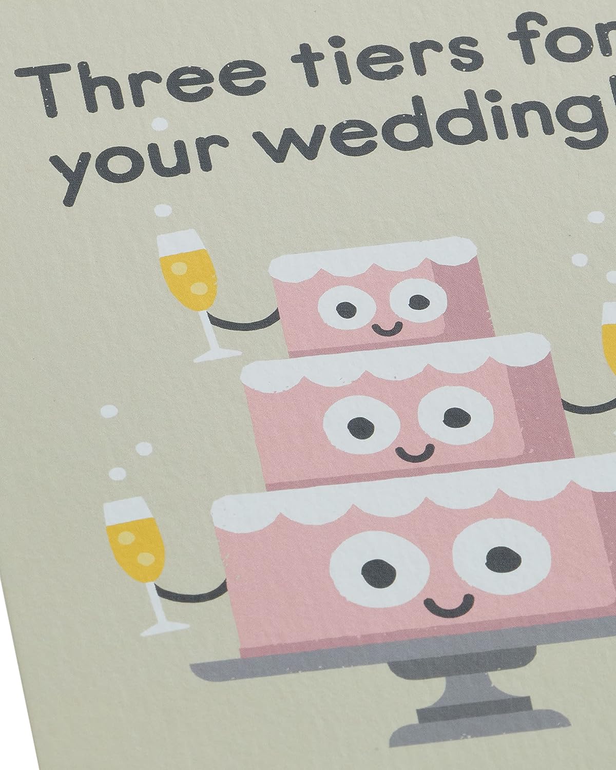 Kindred X David Olenick Three Tiers Wedding Congratulations Card