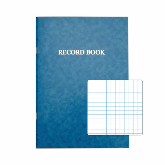 Pack of 5 Rhino A4 Blue 80 Pages Teacher's Record Books