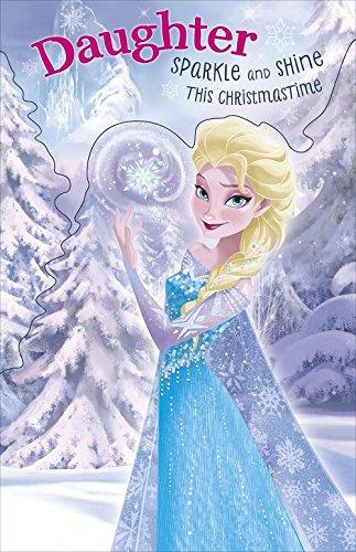 Daughter Sparkle And Shine Disney Frozen Christmas Card 