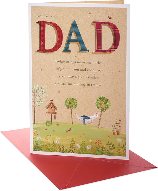 Garden Scene Design Dad Birthday Card