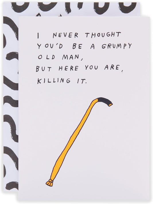 Kindred Grumpy Old Man Funny Birthday Card