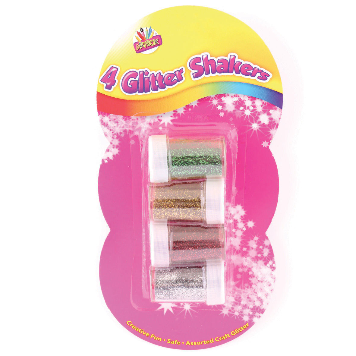 Pack of 4 8gm Glitter Shakers Tubs