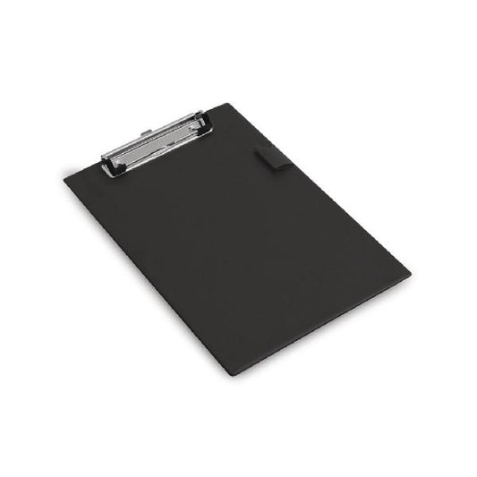 Rapesco Standard Clipboard PVC Retractable Hanging Hole A5 Black