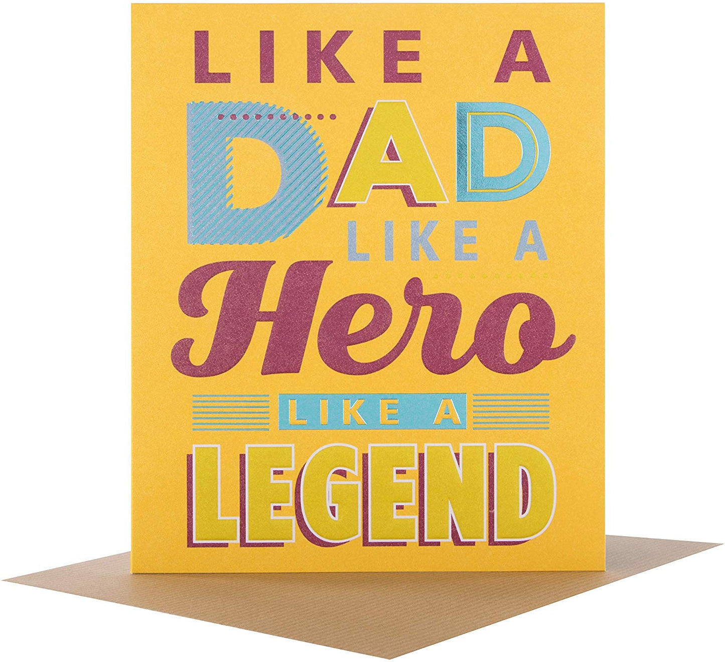 Like A Dad Father's Day Card 'Hero' 