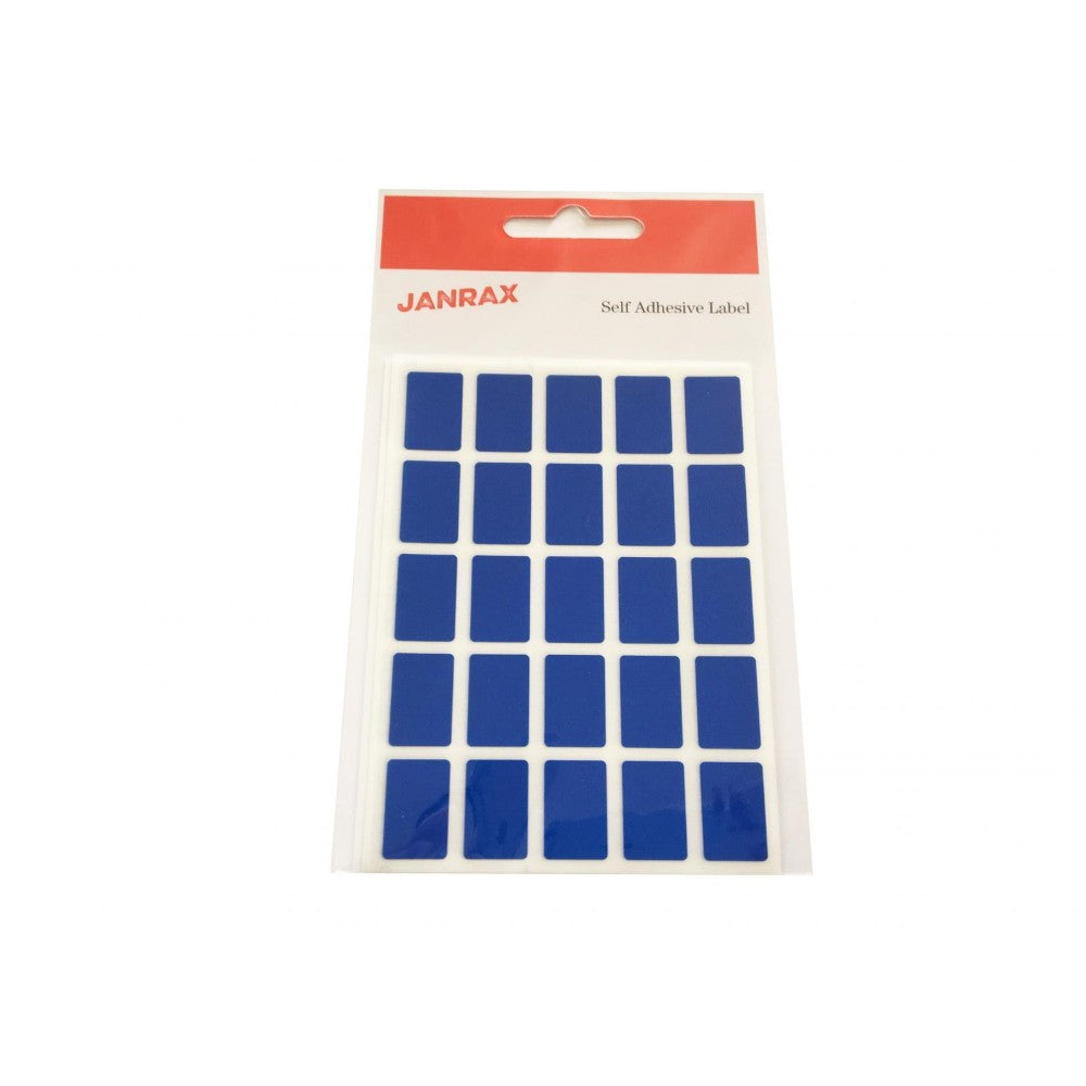 Pack of 1250 Blue 12x18mm Rectangular Labels - Adhesive Stickers