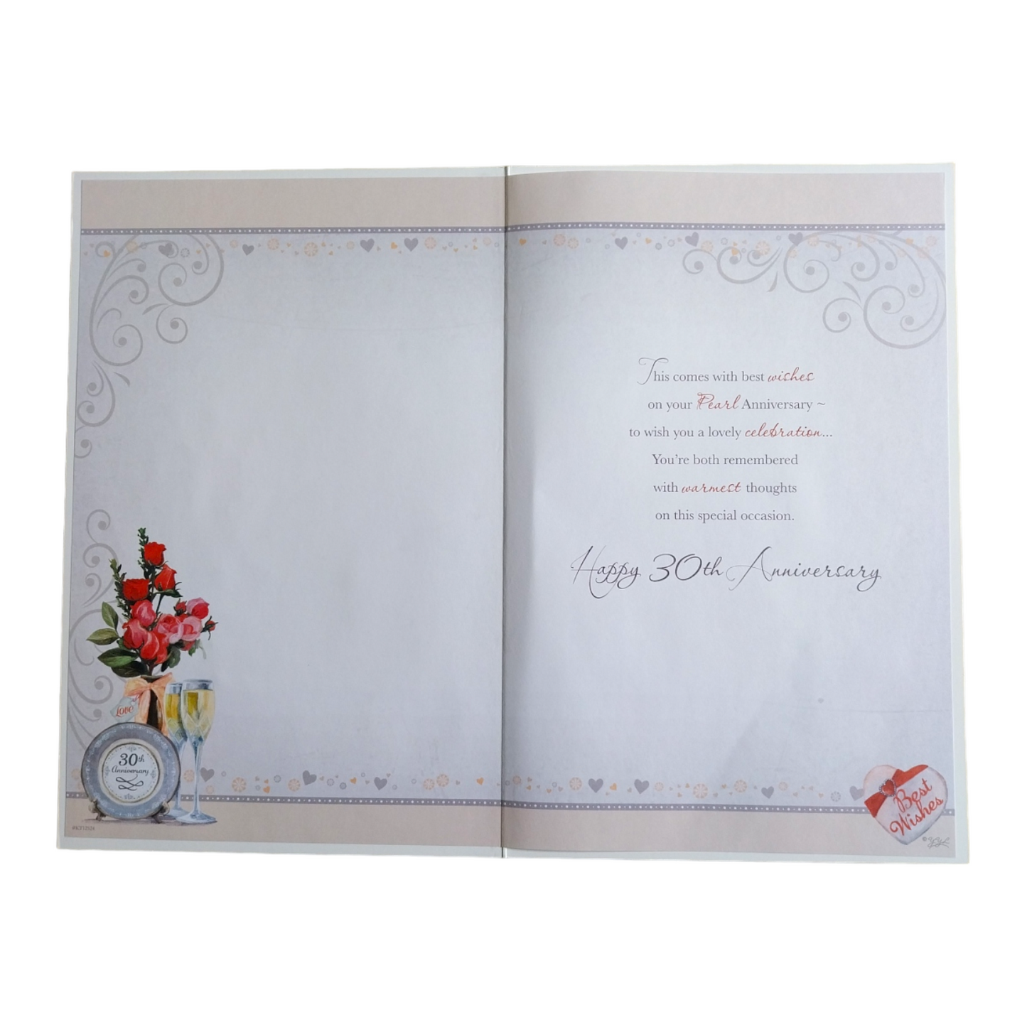 Pearl Anniversary Keepsake Treasures Congratulations Card