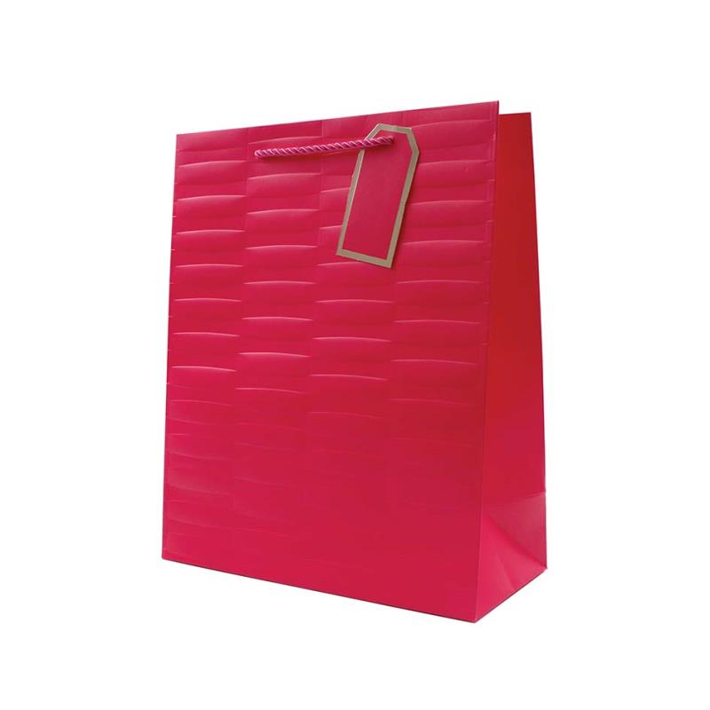 Embossed Bright Coloured Large Gift Bag