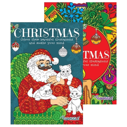 Single A4 48 Pages Christmas Advanced Colouring Book