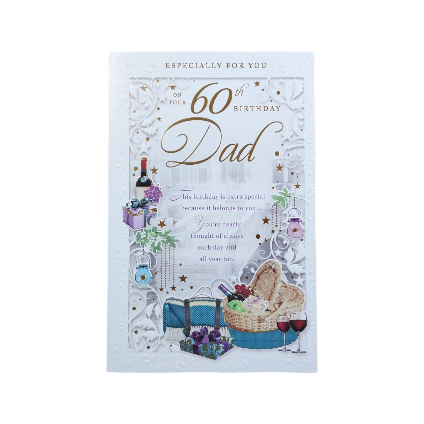 On Your 60th Birthday Dad Opacity Card