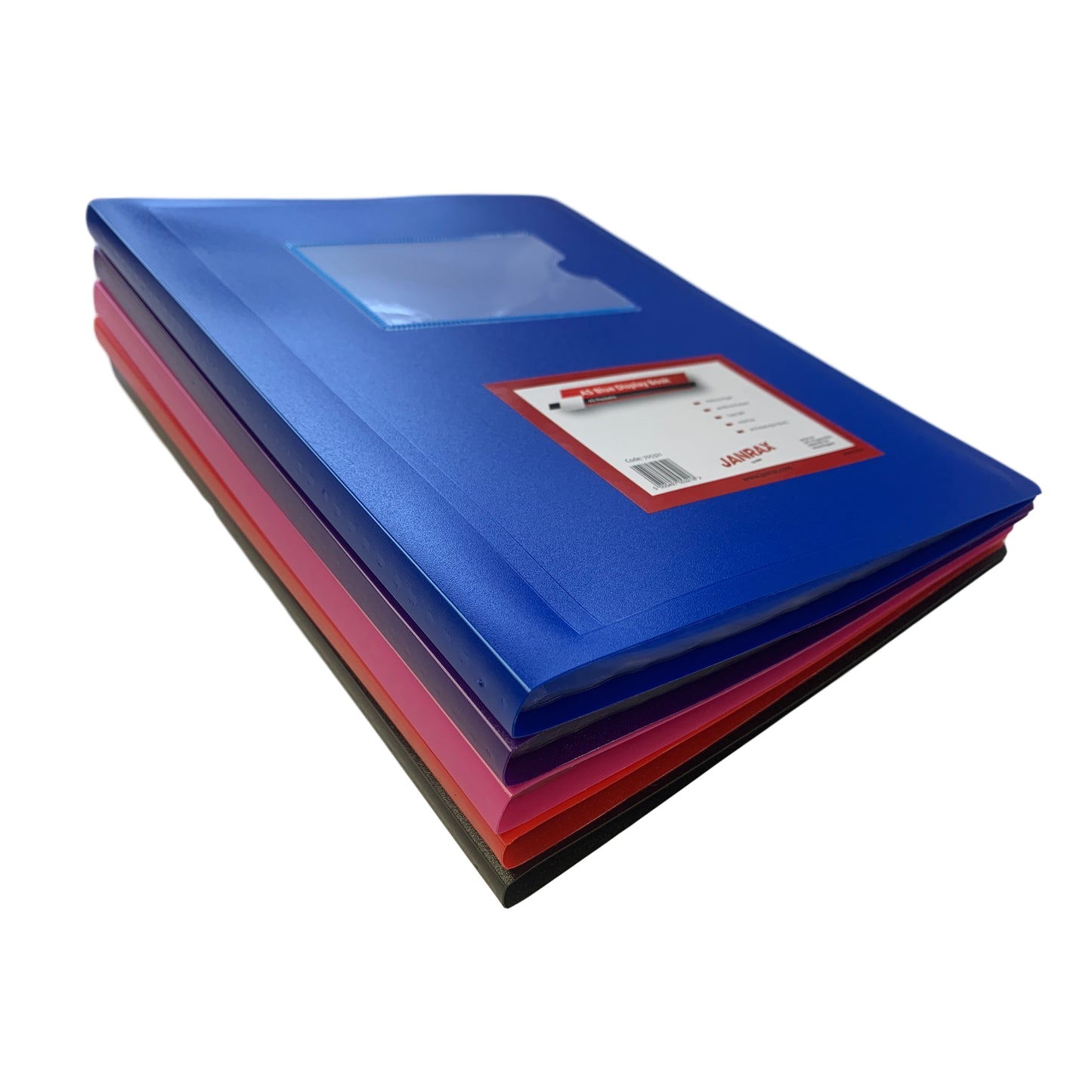 A5 Red Flexible Cover 40 Pocket Display Book