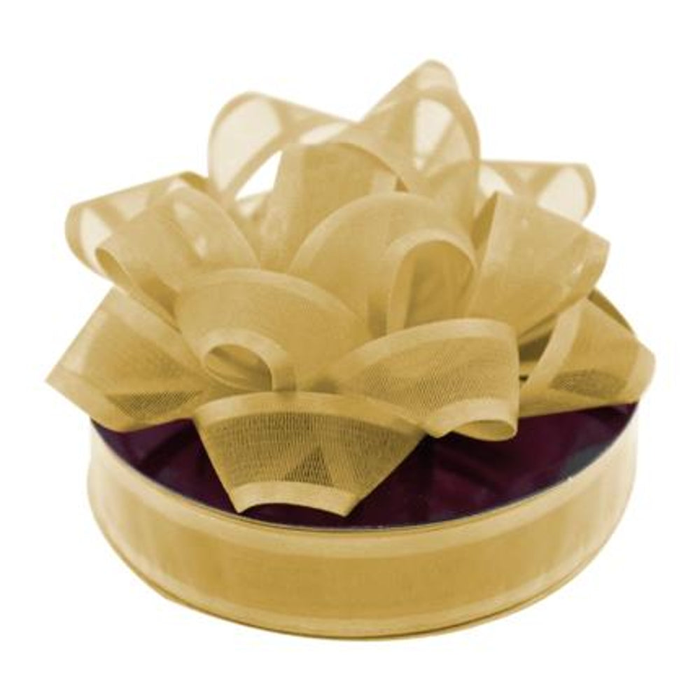 Christmas Gold Organza Ribbon