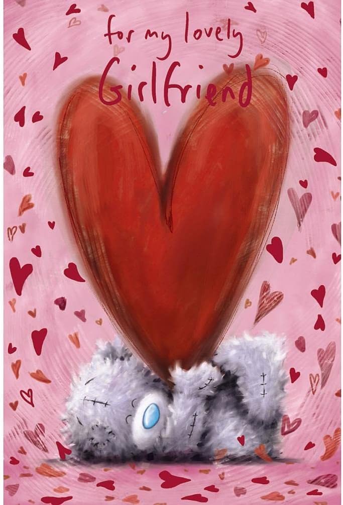 Me To You Bear Lovely Girlfriend Softly Drawn Valentine's Day Card