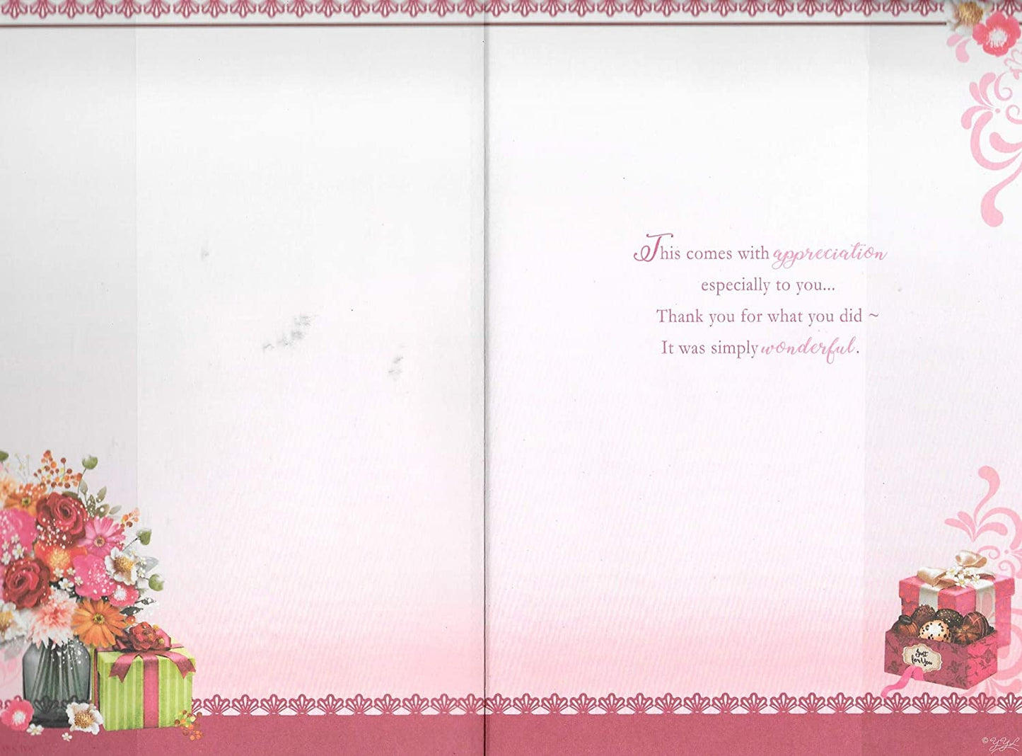 Thank You Very Much Keepsake Treasures Greeting Card