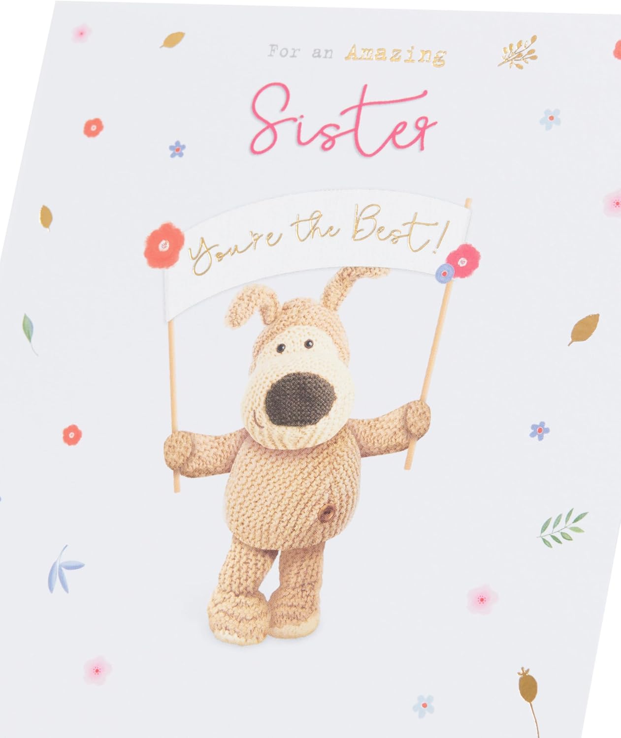 Boofle with Banner Sister Birthday Card