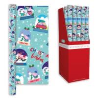 Single 2m x 69cm Hasbro Peppa Pig Christmas Gift Roll wrap