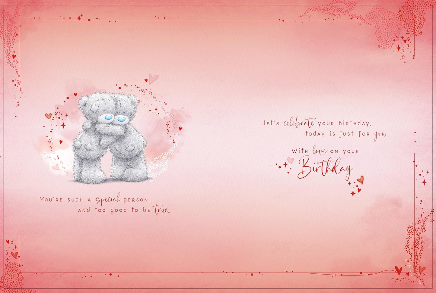 Bears On Bench One I Love Luxury Boxed Birthday Card