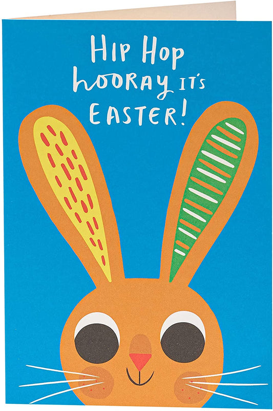 Hip Hop Hooray Bunny Kids Easter Wishes Greeting Card 