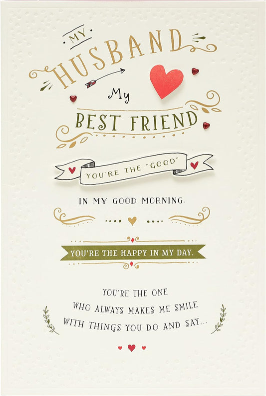  Sweet Rhyme Design Husband Valentine's Day Card