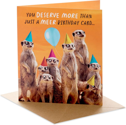 Funny Meerkarts Design Birthday Card