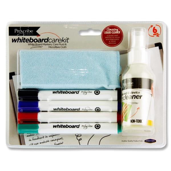 Pack of 6 Piece Whiteboard Care Kit by Pro:scribe