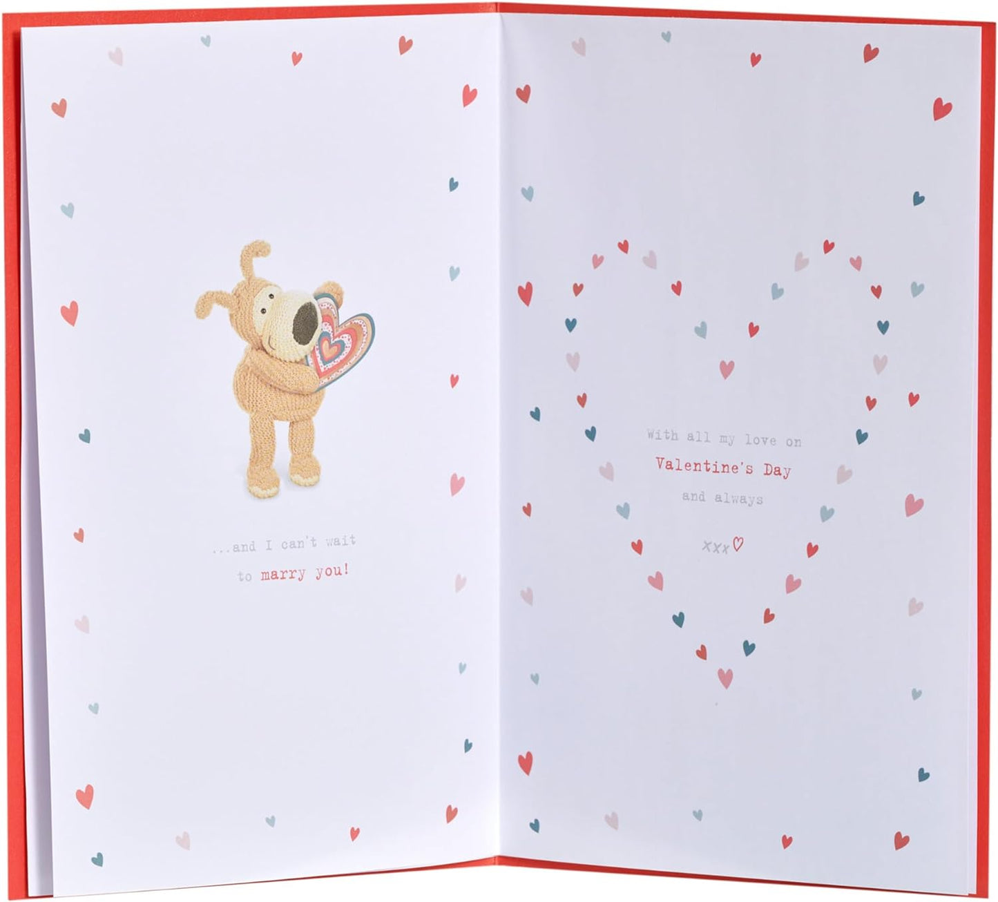 Cute Design Boofle Fiancé Valentine's Day Card