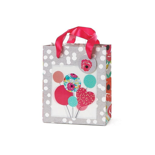 3D Small Floral Design Gift Bag - Valentine's Day, Anniversary, Wedding 