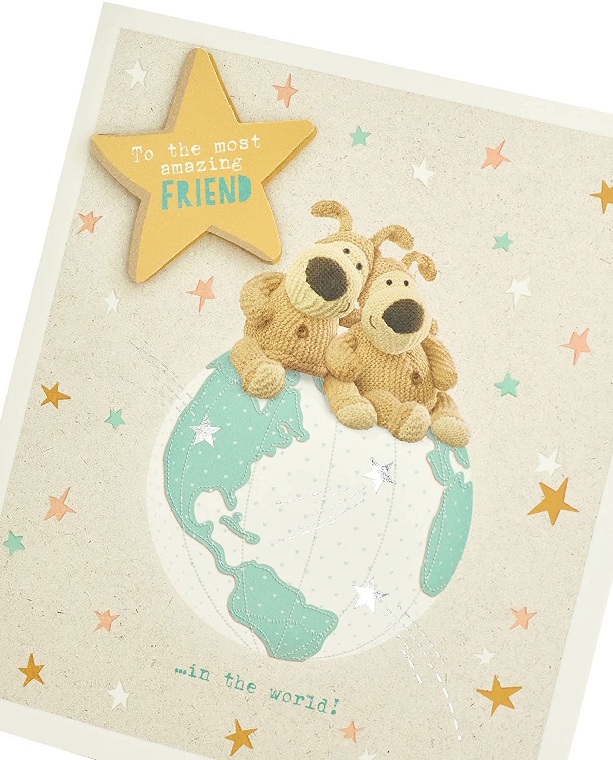 Boofle's Sat on Top of World To The Most Amazing Friend Birthday Card