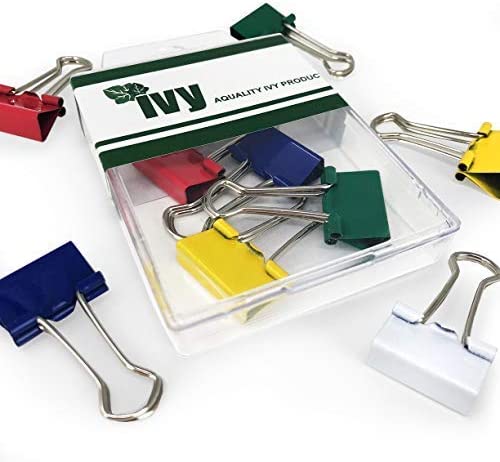 Box of 5 19mm Coloured Foldback Clips