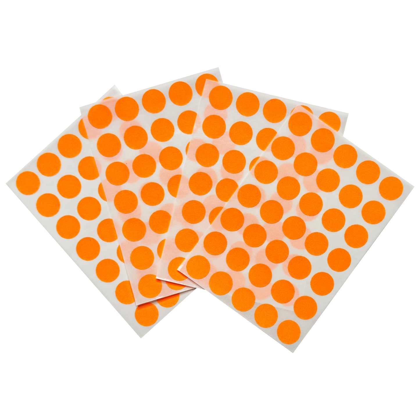 Pack of 700 Fluorescent Orange 13mm Round Labels - Stickers