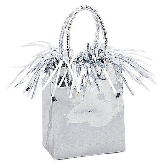 Silver Mini Gift Bag Balloon Weight