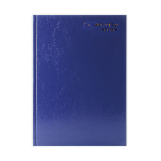 2024-2025 A4 Day Per Page Blue Academic Diary