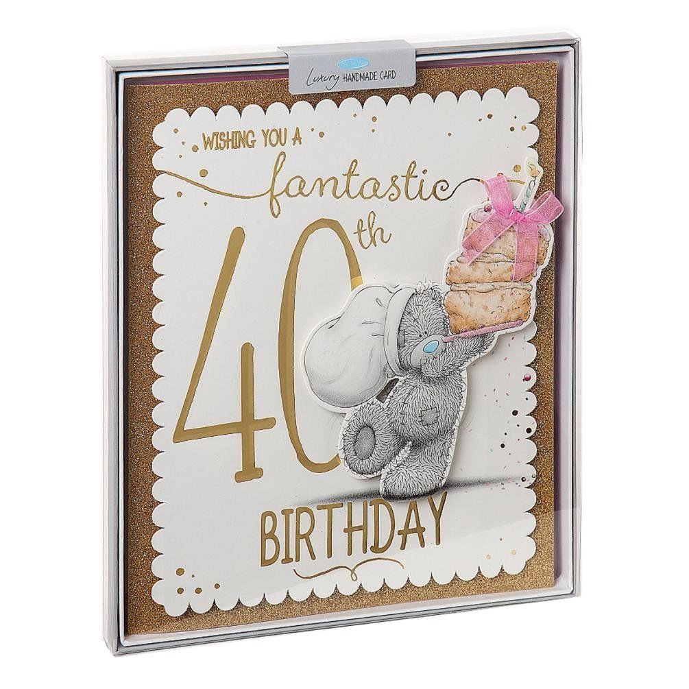 Fantastic 40th Me to You Bear Luxury Boxed Birthday Card