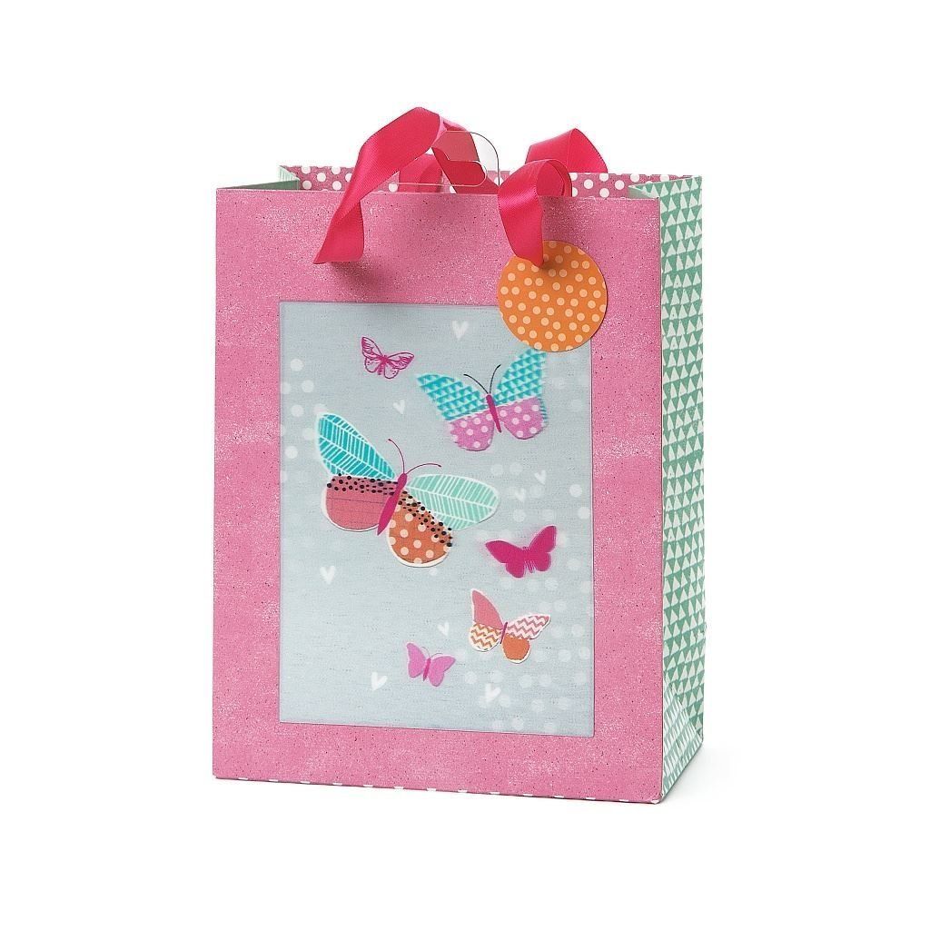 3D Medium Butterflies Design Gift Bag Any Occasion 