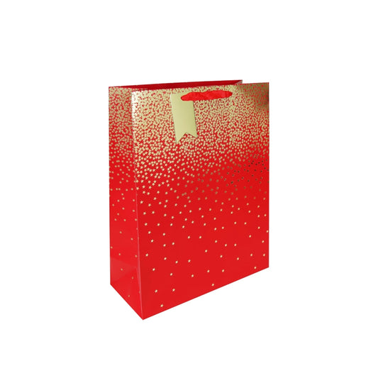 Red Ombre Christmas Medium Gift Bag