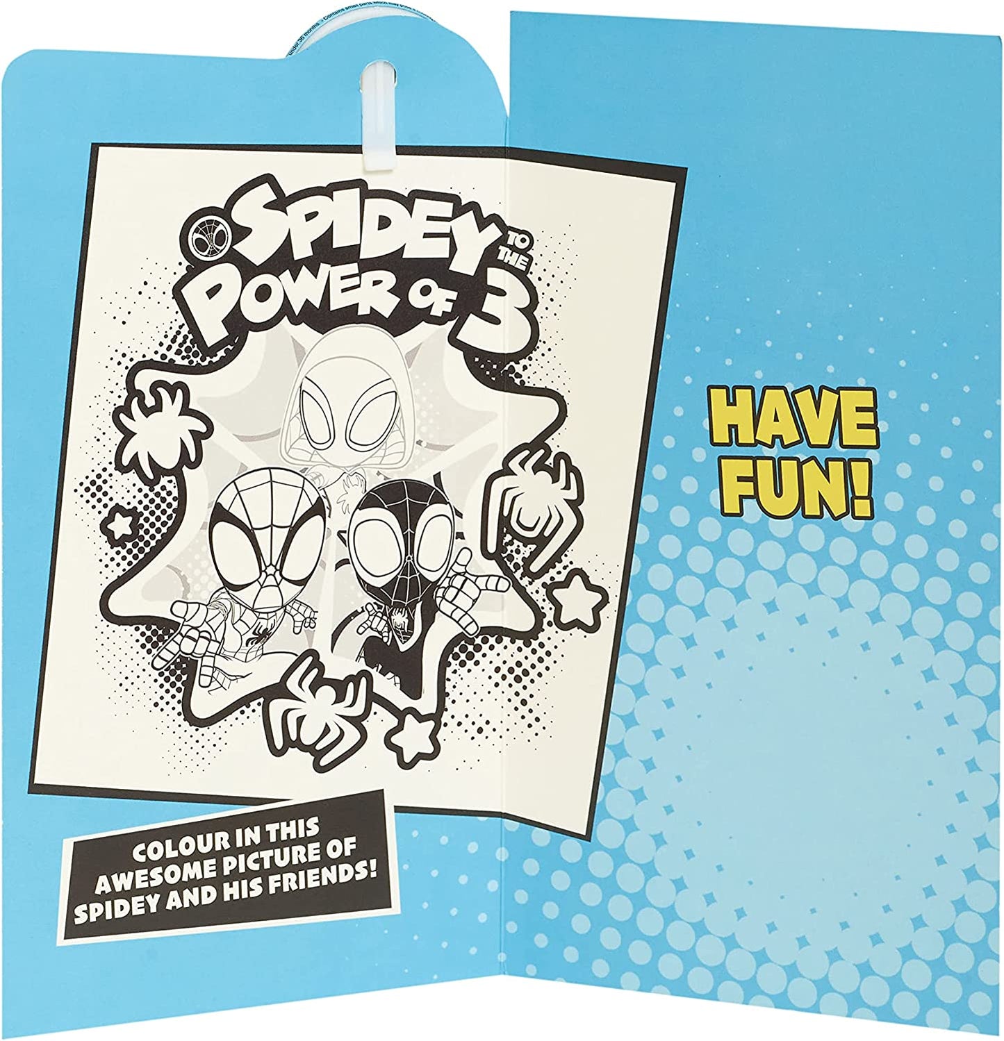 Marvel Spider Man 3rd Birthday Card with Badge