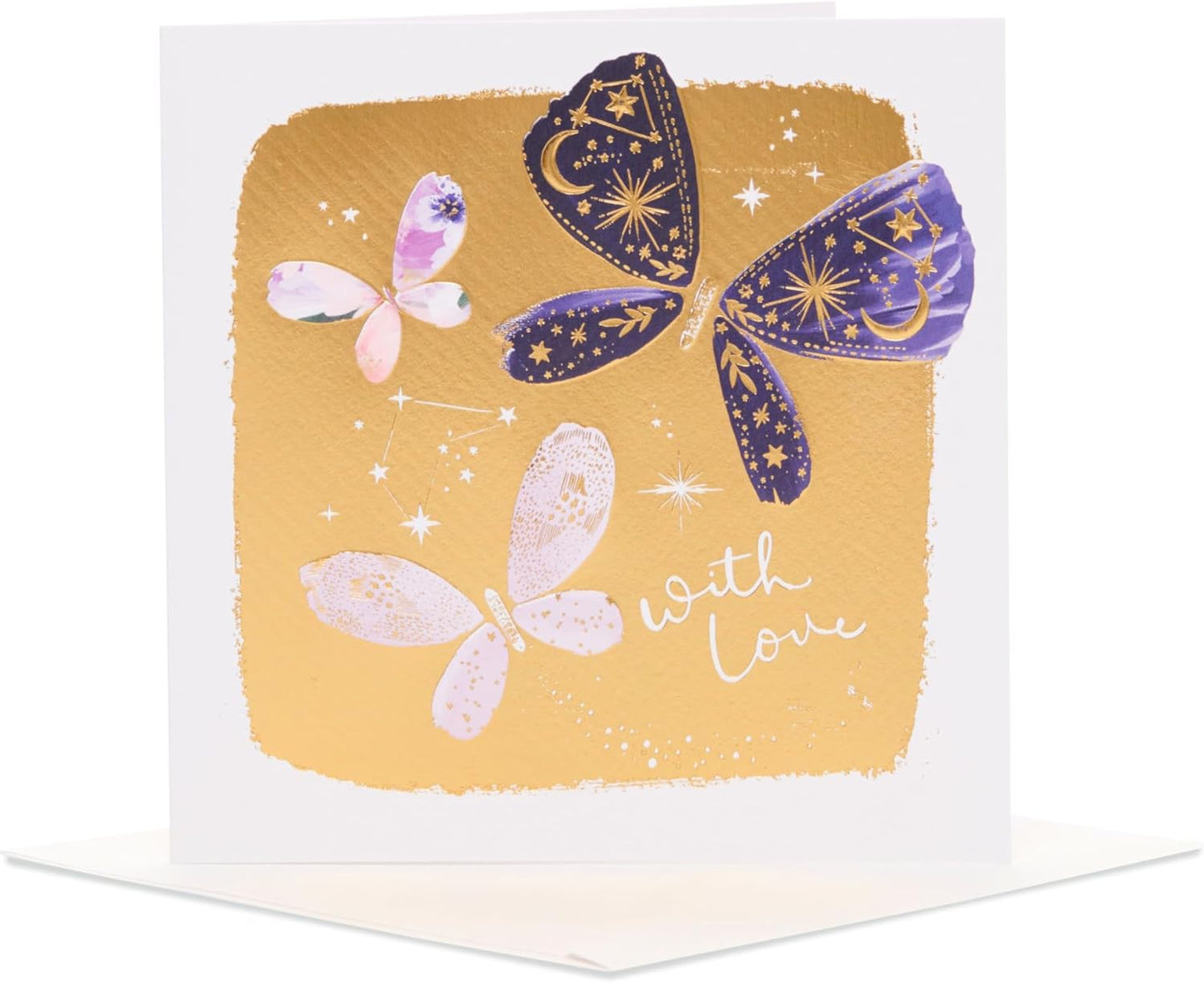 Butterflies Design From The Camden Collection Open Blank Card