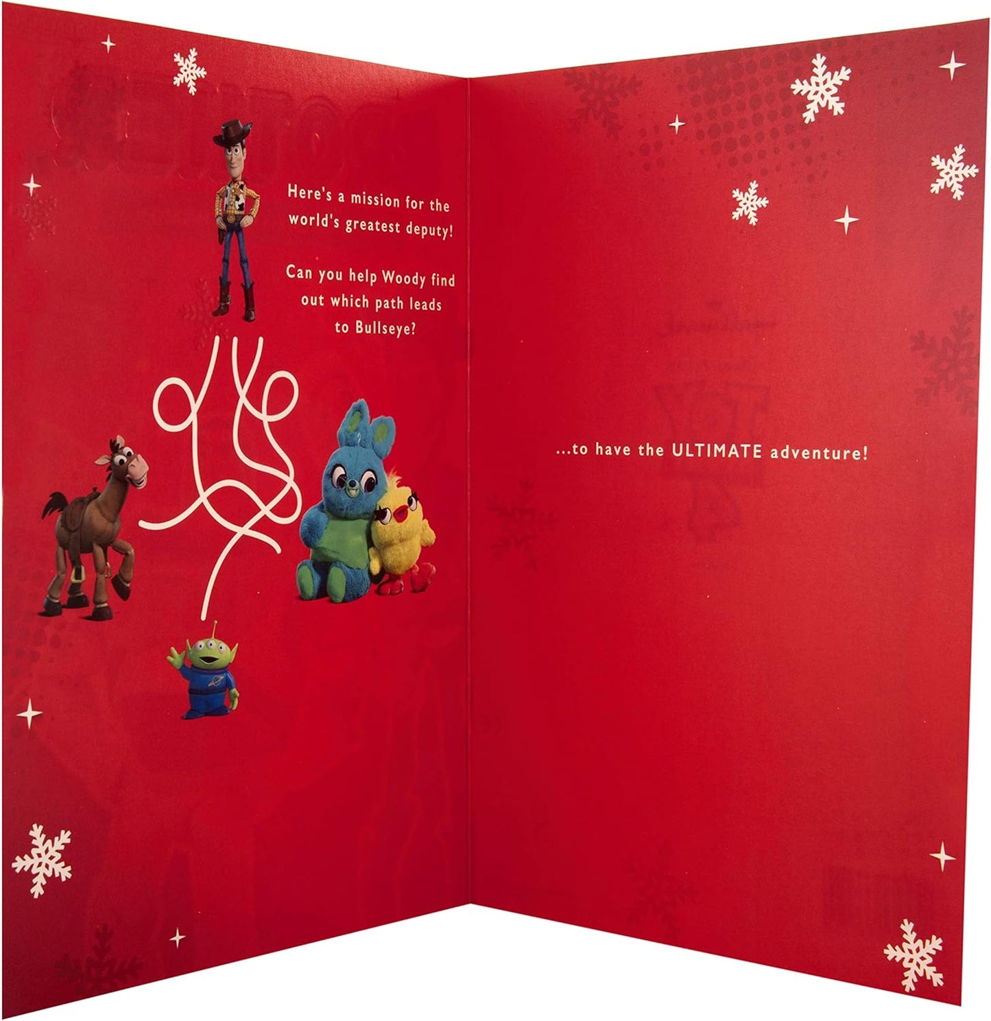 Disney Toy Story Design with Activity Inside Brother Christmas Card