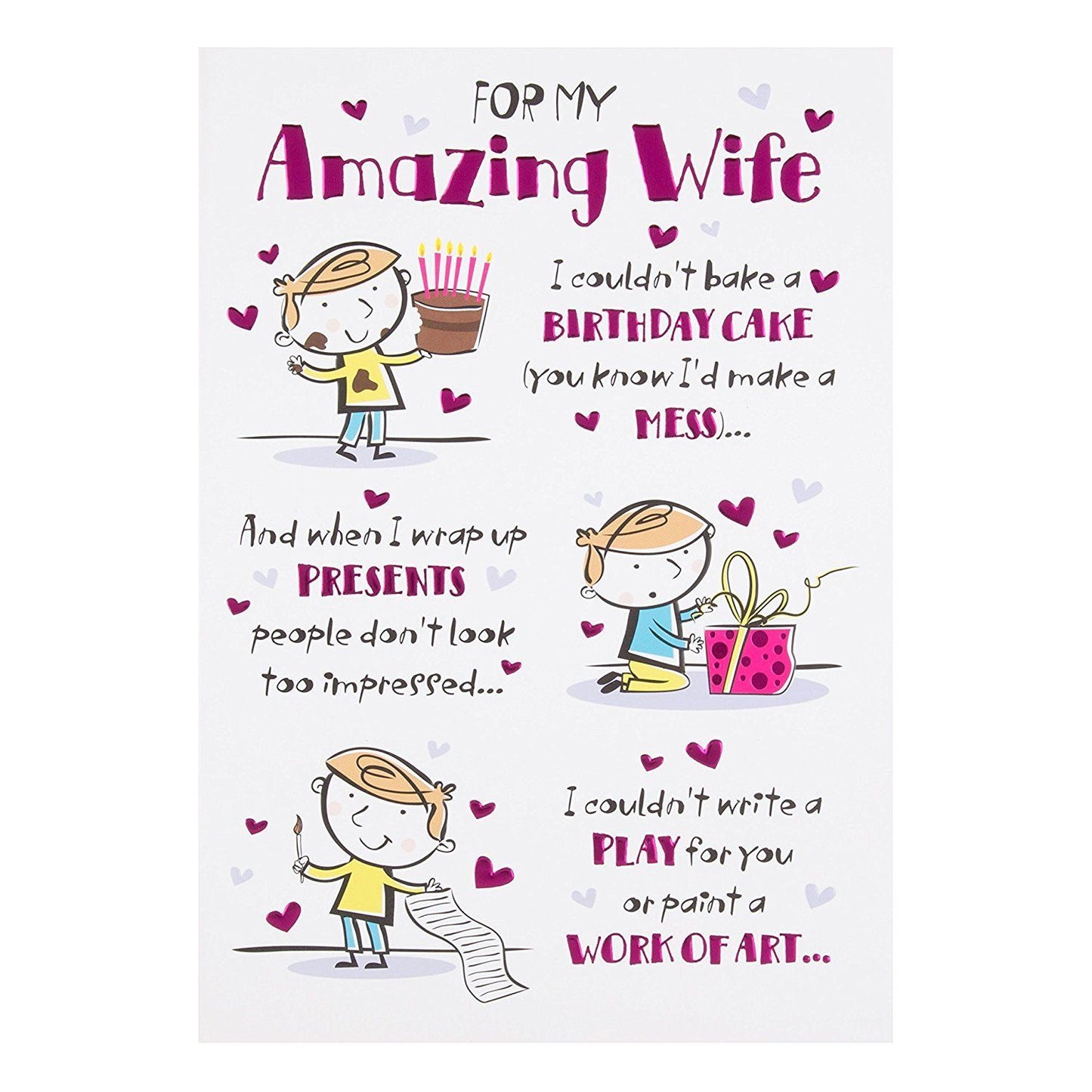 Wife Birthday Card "All My Heart" 