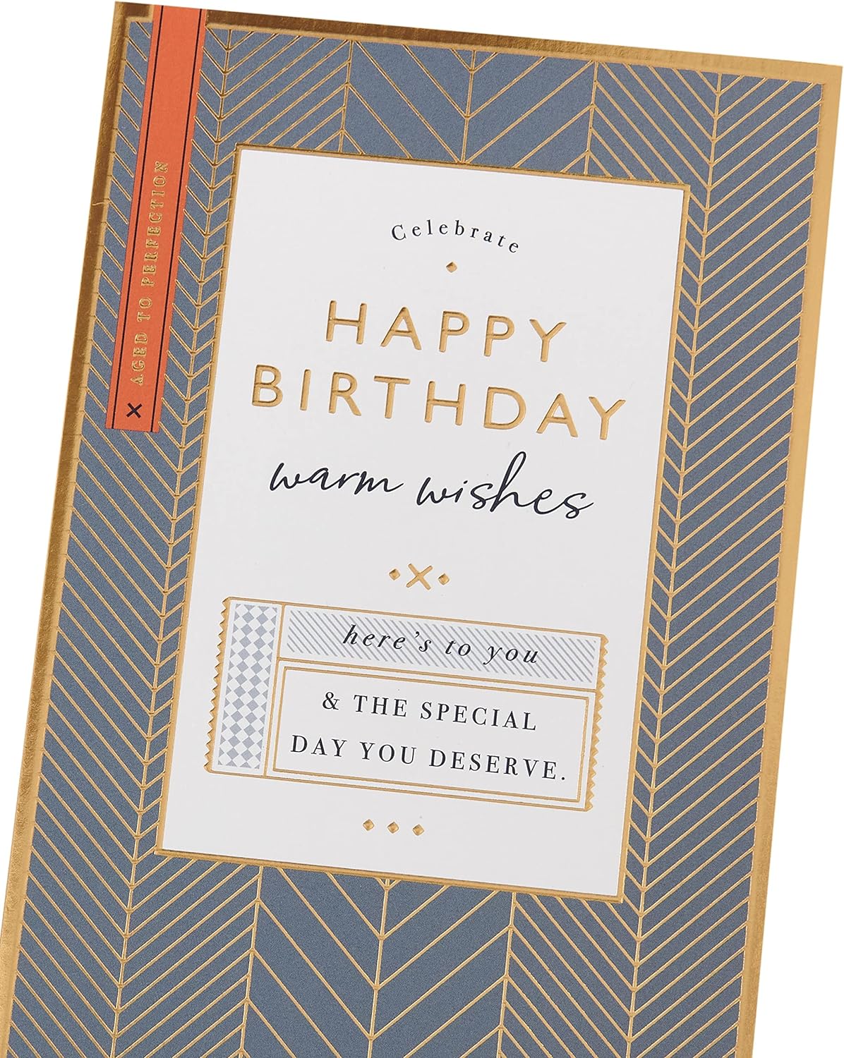 Geometric Design Birthday Card For Him/Male/Friend