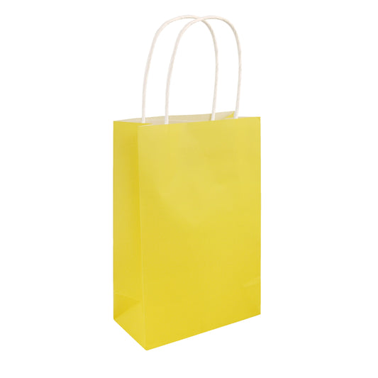 Pack of 6 Yellow Party Bags with Handle