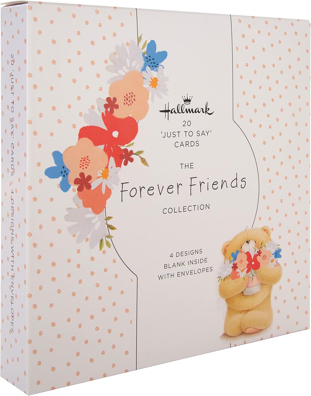 Multipack of 20 in 4 Forever Friends Designs 'Just To Say' Cards