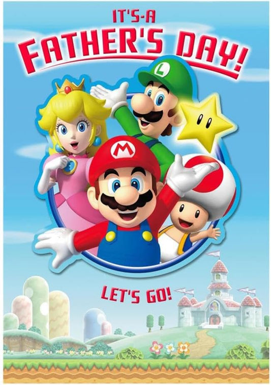 Mario Brothers Father's Day Card