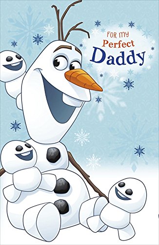 For My Perfect Daddy Frozen Olaf Christmas Card 